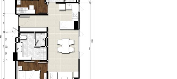 شقة 2 غرف نوم  في The Panora Phuket Phuket, Thailand رقم 29000 7