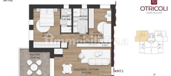 2 bedrooms Apartment in Rome, Italy No. 10083 9