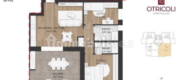 2 bedrooms Apartment in Rome, Italy No. 10083 11