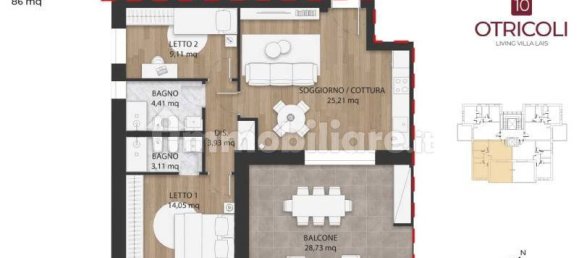 2 bedrooms Apartment in Rome, Italy No. 10083 10