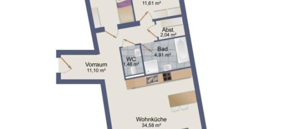 3-salle Appartement à Klosterneuburg, Austria No. 259545 10