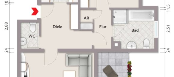 1 Schlafzimmer Wohnung in Dortmund, Germany, Nr. 10283 8
