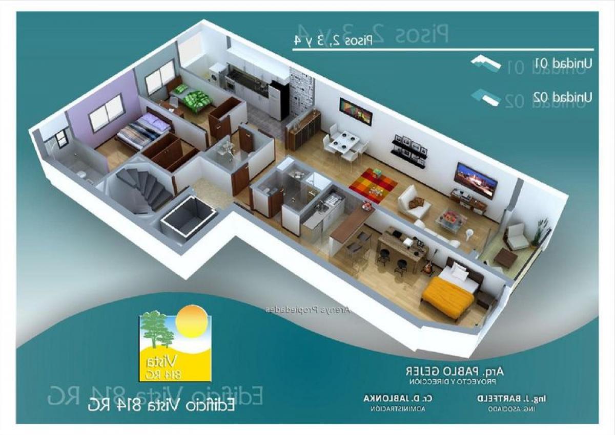 2 Schlafzimmer Wohnung in Montevideo, Uruguay, Nr. 8398