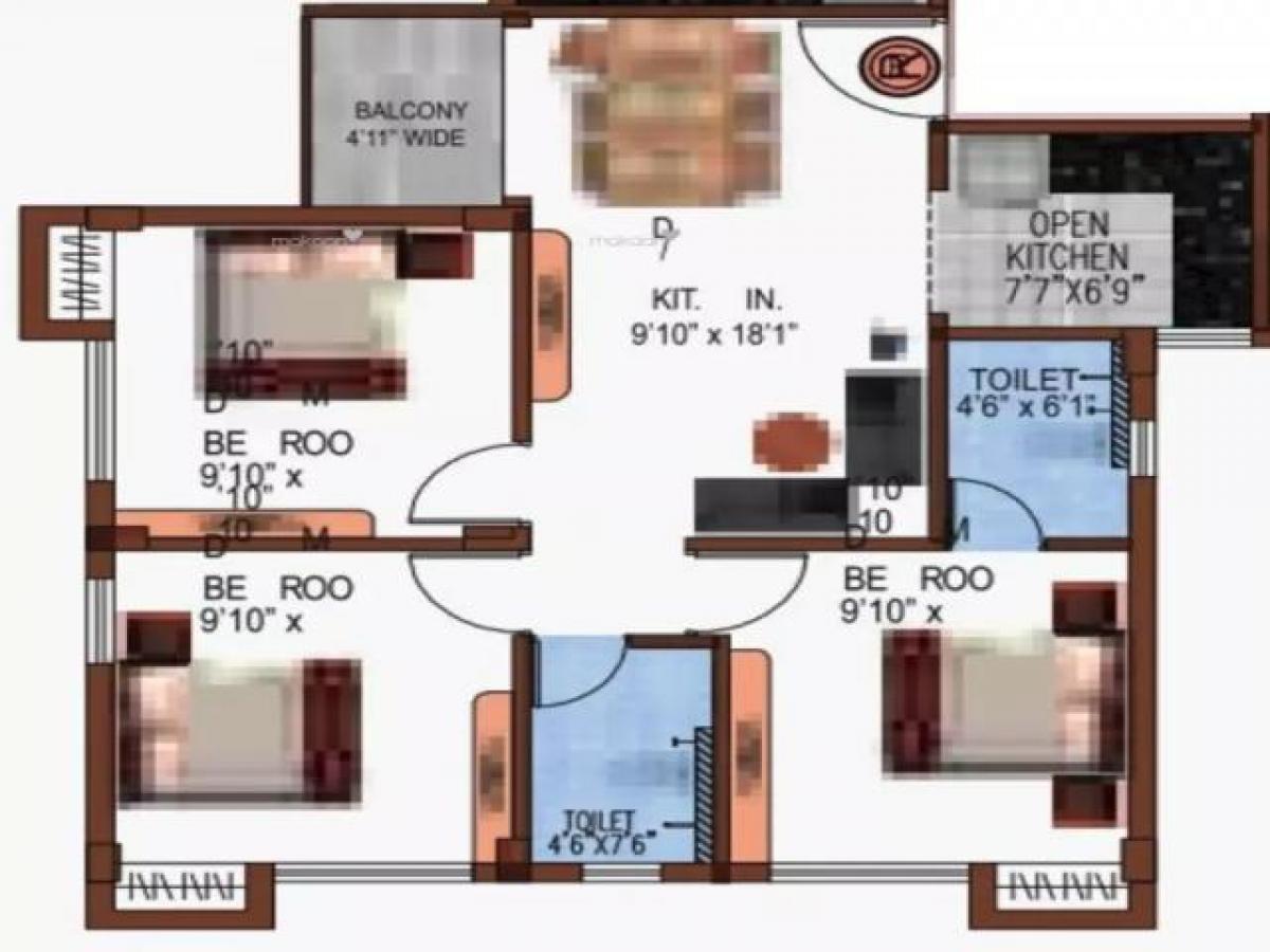 3 Schlafzimmer Haus in Kolkata, India, Nr. 24361