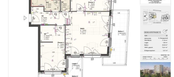 Apartamento de 3 divisões em Vienna, Austria N.º 175362 7