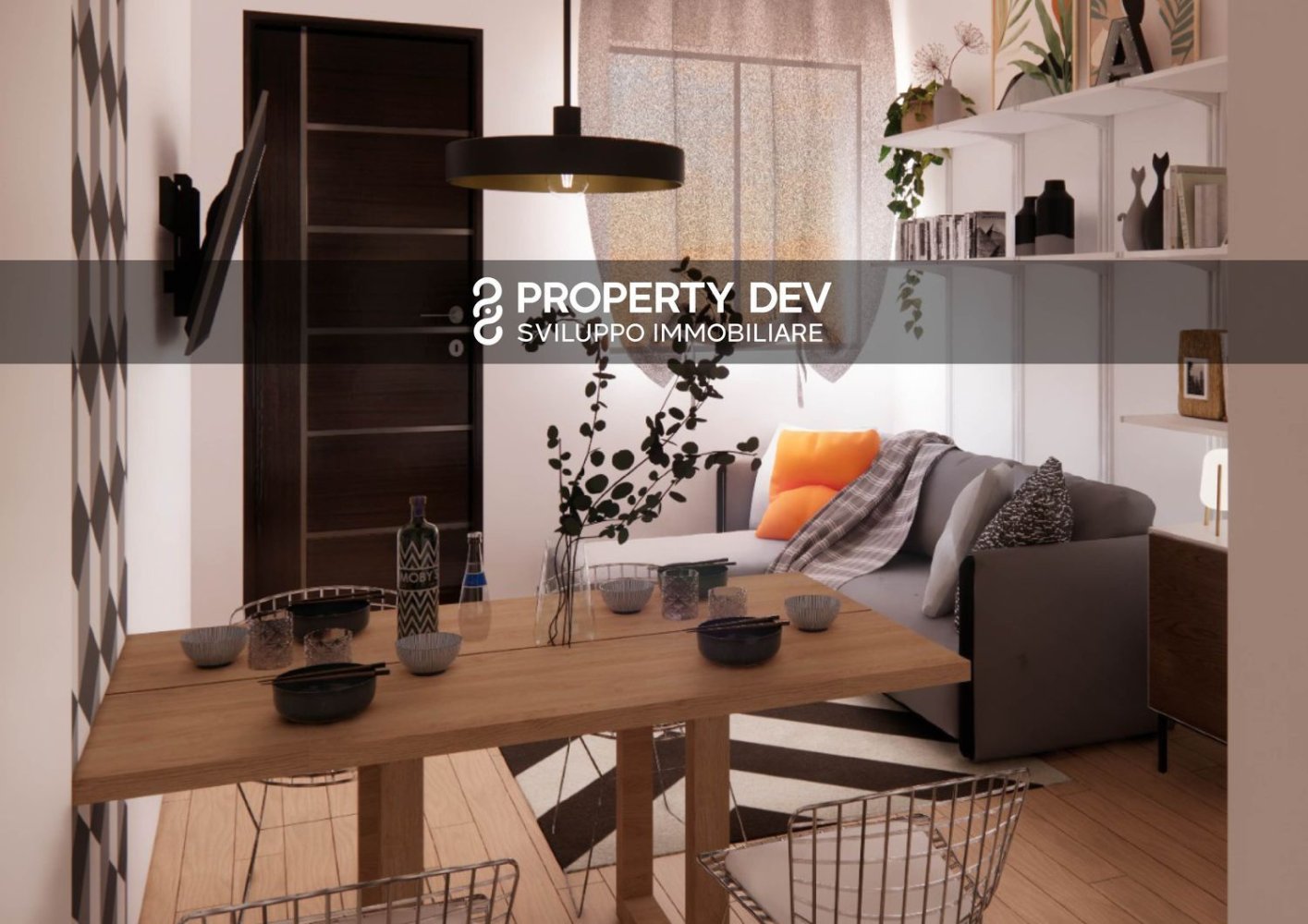 Квартира с 2 комнатами в Рим, Италия № 154952