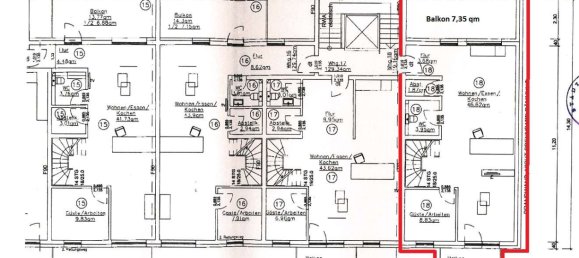Дуплекс с 3 спальнями в Брауншвейг, Германия № 247595 24
