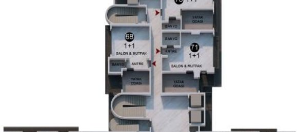 2 rooms Apartment in Lara, Turkey No. 14659 8