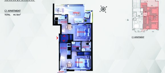 44m² Apartment for sale in Athens, Central Athens, Attica, Greece № 53112 2