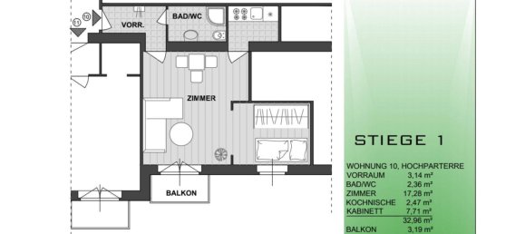 2 rooms Apartment in Penzing, Austria No. 234608 15