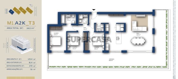 3 Schlafzimmer Wohnung in Vila Nova de Gaia, Portugal, Nr. 160824 8