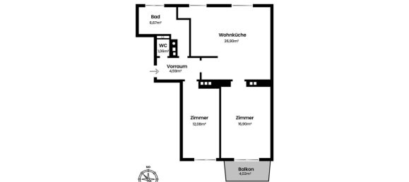 3 rooms Apartment in Favoriten, Austria No. 232429 22