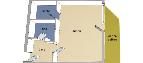 Studio in Neukölln, Germany, Nr. 41665 5