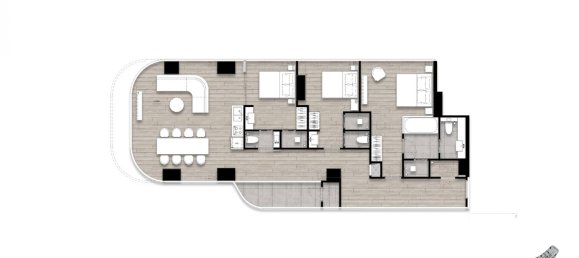 3 Schlafzimmer Eigentumswohnung in Pattaya, Thailand, Nr. 12058 2