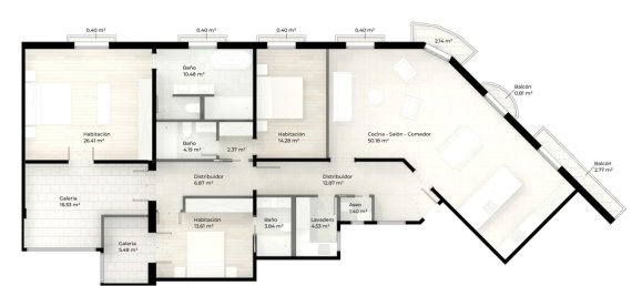 3 bedrooms Apartment in Eixample, Spain No. 182349 6