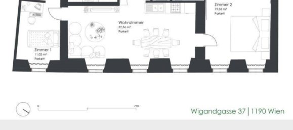 Квартира с 3 комнатами в Дёблинг, Австрия № 172246 27