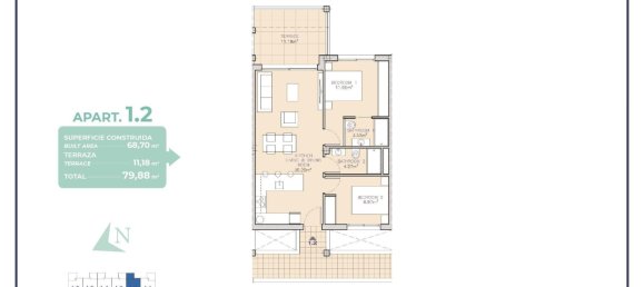 2 chambres Appartement à Los Alcazares, Spain No. 287577 13