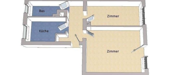 2-Zimmer Wohnung in Kreuzberg, Germany, Nr. 290256 8