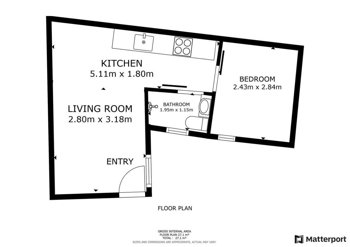 1 bedroom Apartment in Madrid, Spain No. 169871
