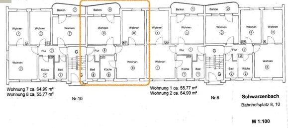 2 غرف نوم شقة في Hof, Germany رقم 210312 4