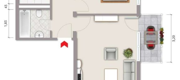 Apartamento de 2 habitaciónes en Baden-Wurttemberg, Germany No. 61618 23