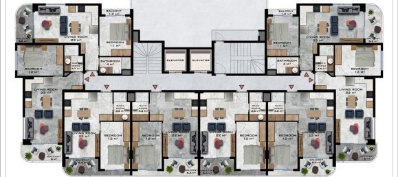 Appartement 1+1 à Gazipasa, Turkey No. 31336 13