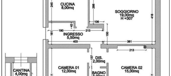 3-salle Appartement à Cassano Magnago, Italy No. 3177 2