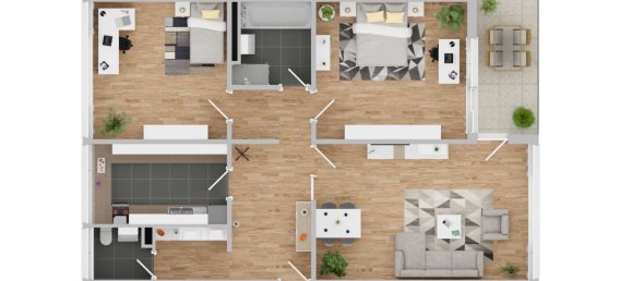 Квартира с 3 комнатами в Штутгарт, Германия № 284969 11