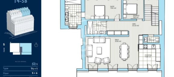 4 bedrooms Apartment in Lisbon, Portugal No. 105236 3