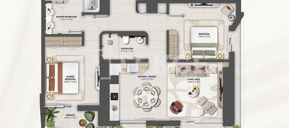 2 غرف نوم شقة في دبي, UAE رقم 55235 3