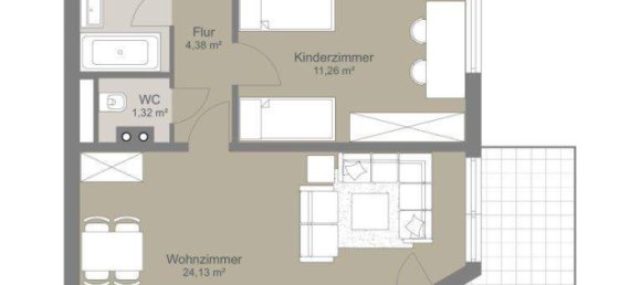 3 rooms Apartment in Stockerau, Austria No. 179370 14