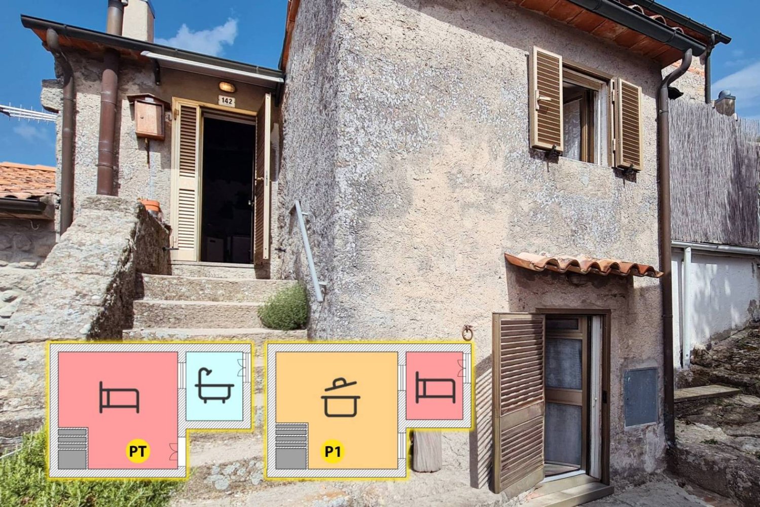 1 bedroom Apartment in Santa Fiora, Italy No. 335377