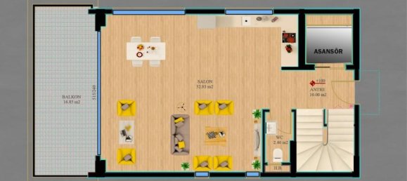 Вилла с 5 комнатами в Каргыджак, Турция № 13832 2