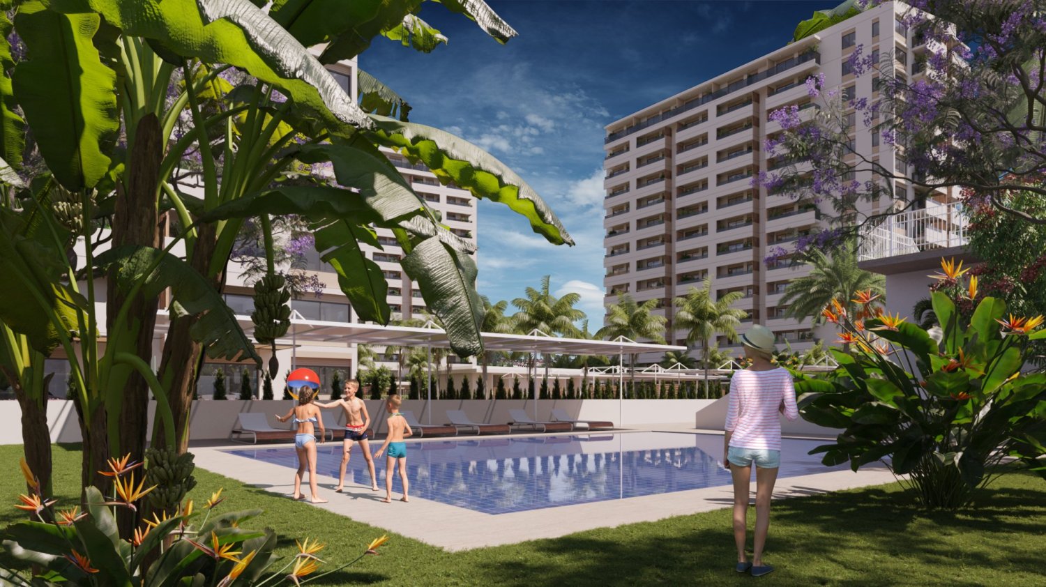 Wohnung 1+1 in Mersin, Turkey, Nr. 32281