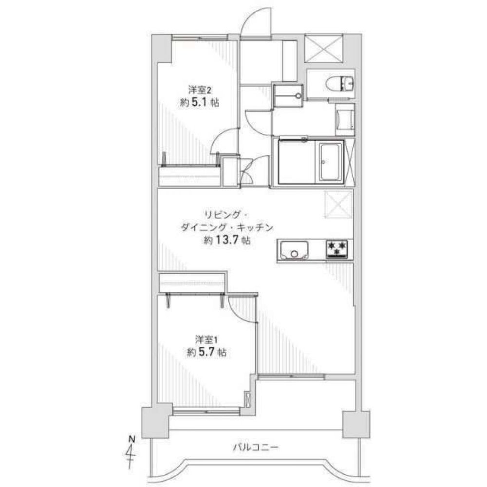 Apartamento T2 em Kosaka, Japan N.º 5046