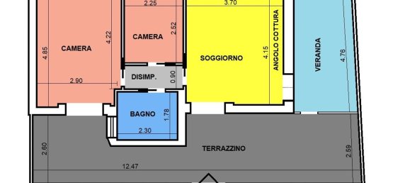 2 غرف نوم شقة في Taranto, Italy رقم 377246 19