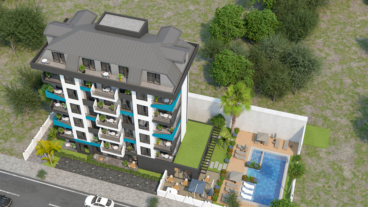 شقة 4+1 في Dream Homes Lilya, Avsallar, Turkey رقم 38920