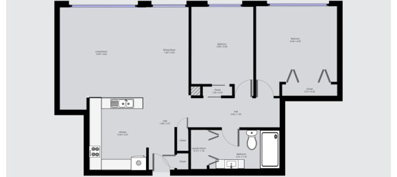 2 غرف نوم شقة في Te Aro, New Zealand رقم 175 3