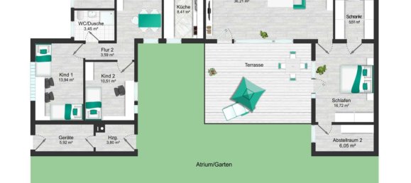 3 غرف نوم بنغالو في Wandsbek, Germany رقم 248243 9