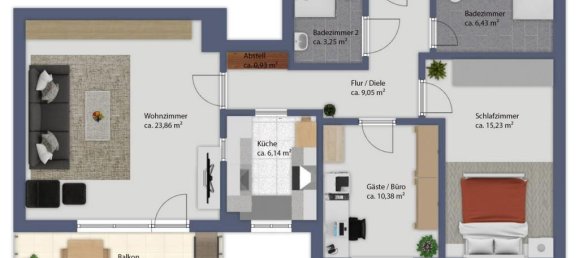 3-Zimmer Wohnung in München, Germany, Nr. 252267 14