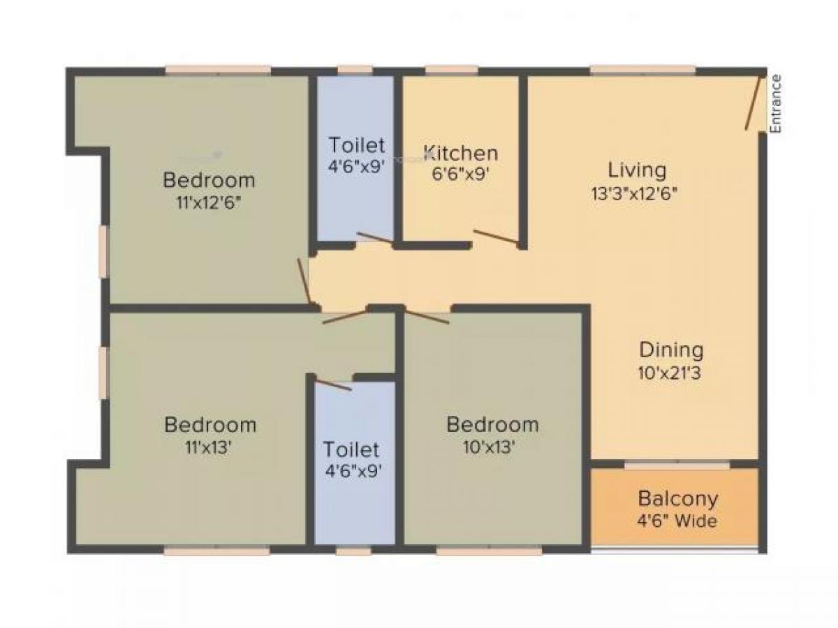 3 bedrooms House in Kolkata, India No. 18666