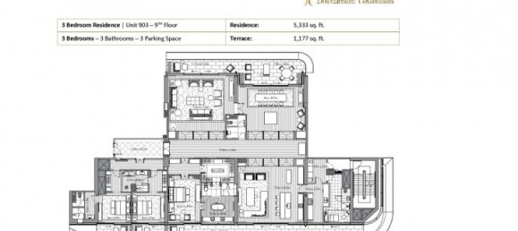 3 bedrooms Apartment in DORCHESTER COLLECTION, Dubai, UAE No. 57734 11