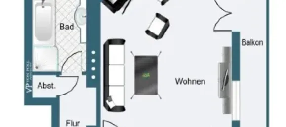 Apartamento de 2 dormitorios en Frankfurt am Main, Germany No. 54616 13