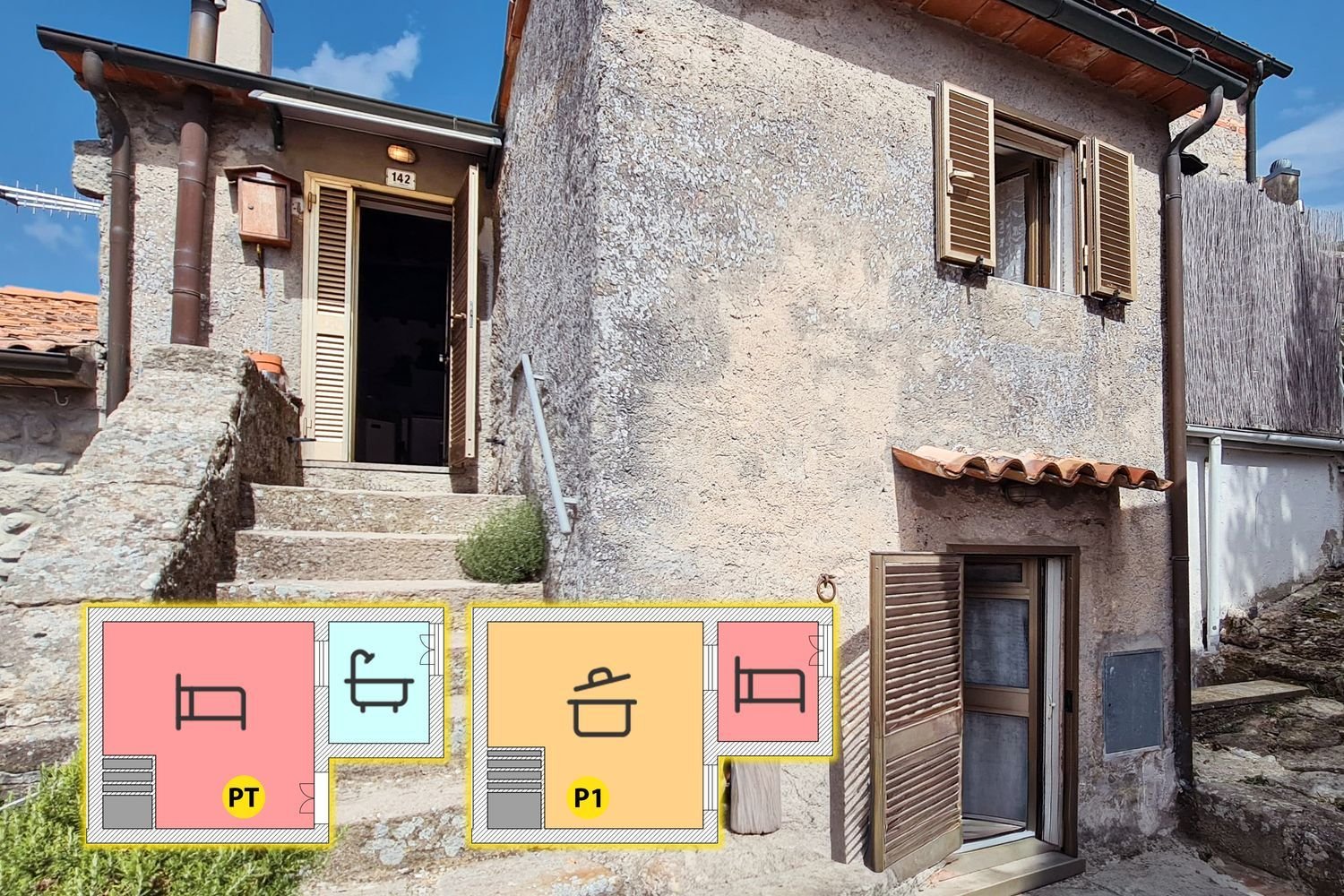 Дуплекс с 3 спальнями в Санта Фьора, Италия № 340883