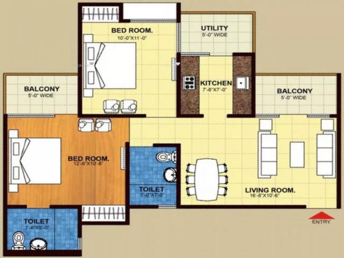 2 bedrooms House in Noida, India No. 67097