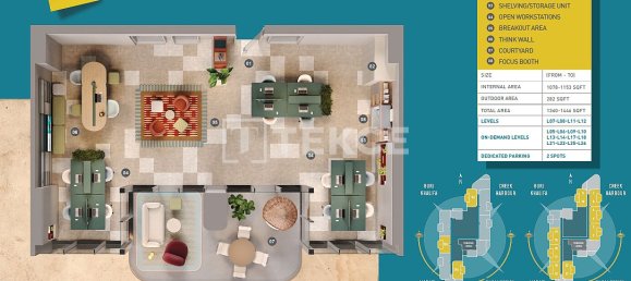 66m² Office in Business Bay, UAE No. 111235 26