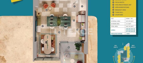 66m² Office in Business Bay, UAE No. 111235 25