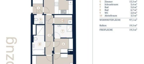 3-Zimmer Penthouse in Alsergrund, Austria, Nr. 179094 10