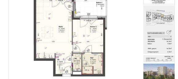 2-salle Appartement à Vienna, Austria No. 134715 5