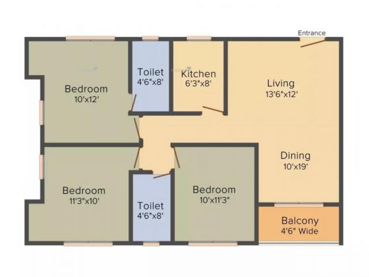 3 bedrooms House in Kolkata, India No. 29289